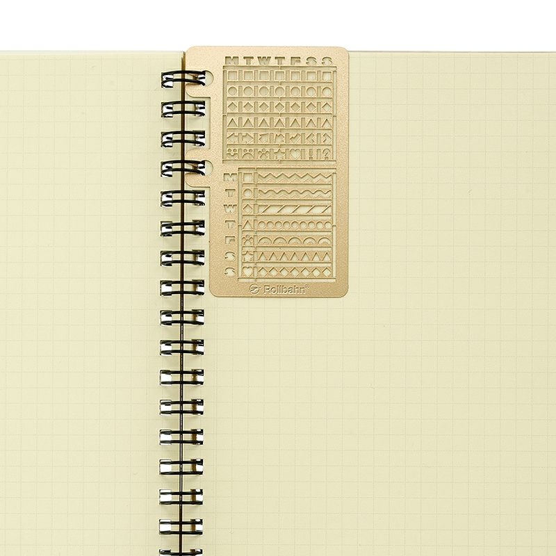 Delfonics Rollbahn Calendar Drawing Template - Gold