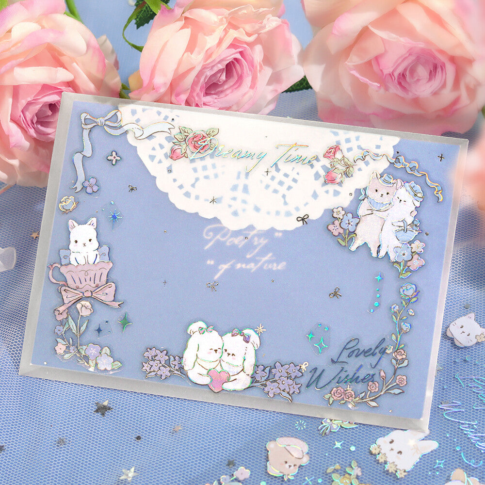 BGM Foil Stamping Iride Sticker Sheets - Fairytale Animals