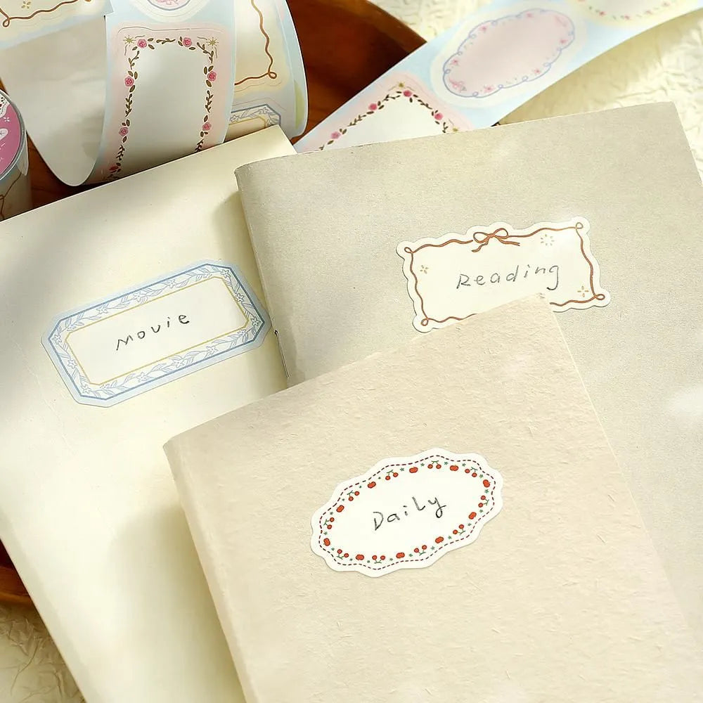 BGM Roll Sticker - Writable - Flower Frame