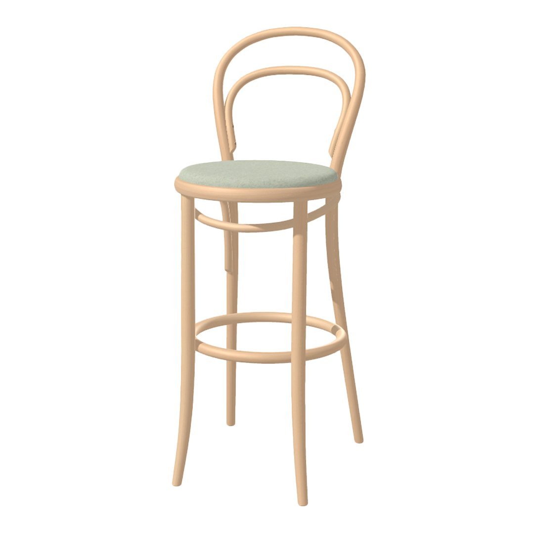 Barstool 14 - Seat Upholstered - Beech Frame