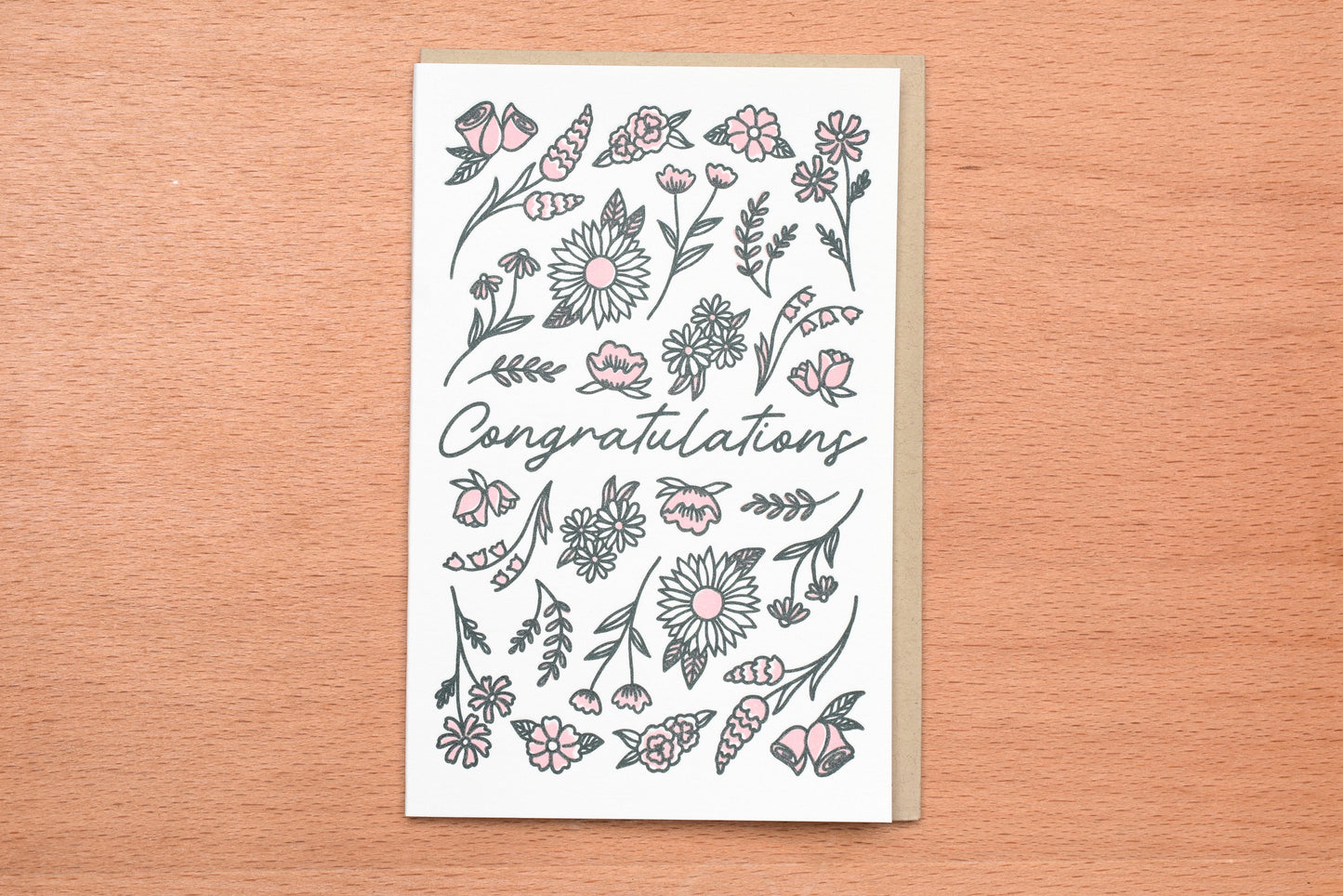 Congratulations Flowers Greeting Card