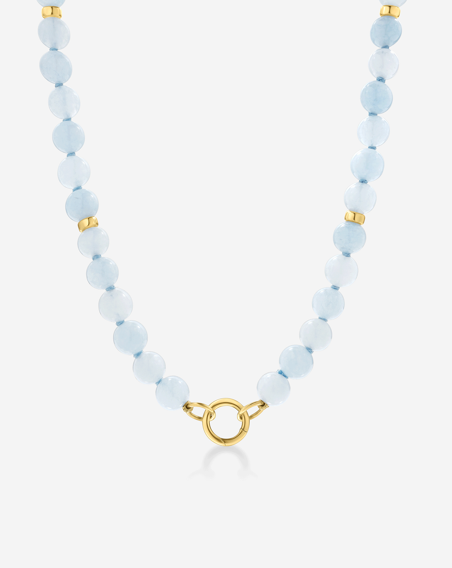 Aquamarine Bead Necklace