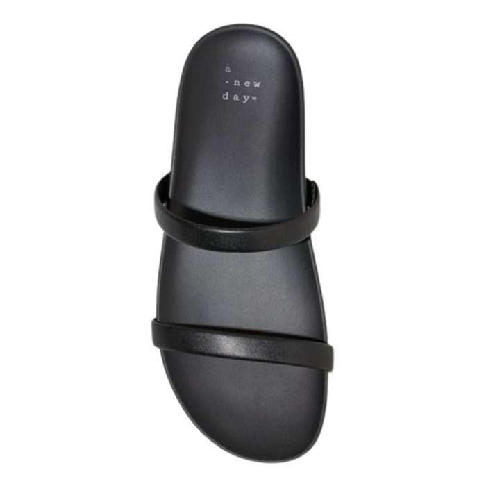 A New Day Women’s Nadine Skinny Strap Sandals Black