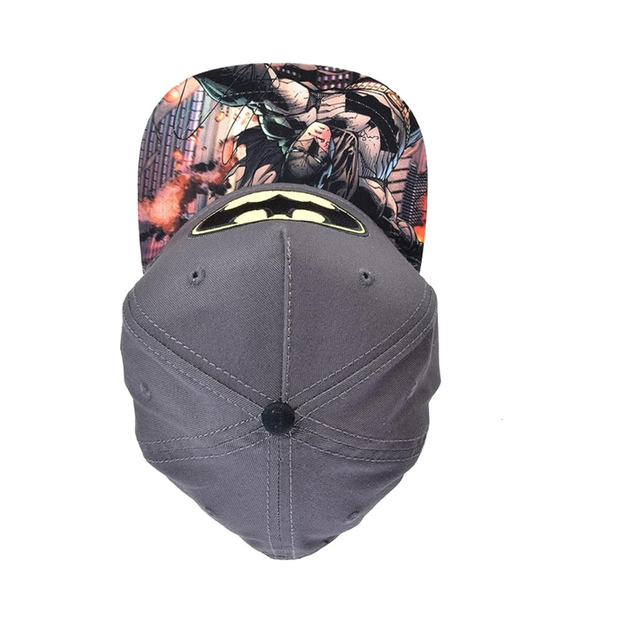DC Comics Joker “Hahaha” Youth Snapback Hat – Gray