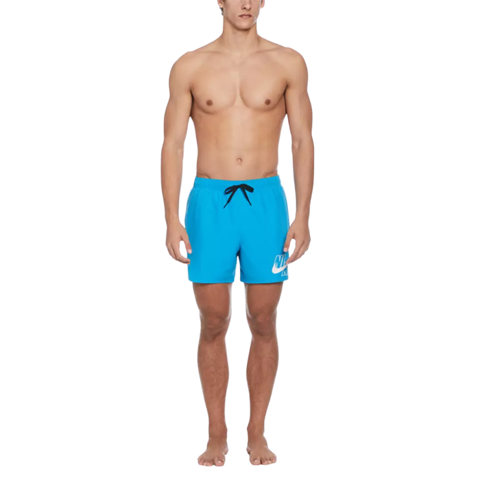 Nike Men’s Logo Lap 5” Volley / Swim Shorts – Laser Blue NESSA566-486