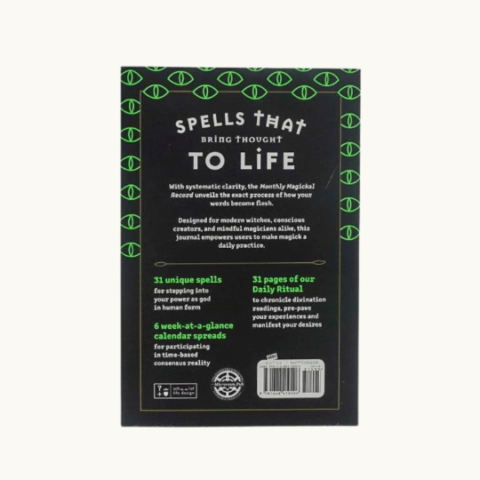 Monthly Magical Record: A 31 Day Spell Journal For Modern Witches