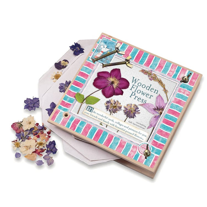 Wooden Mini Flower Press Kit with Instruction Booklet House of Marbles Craft/Toy