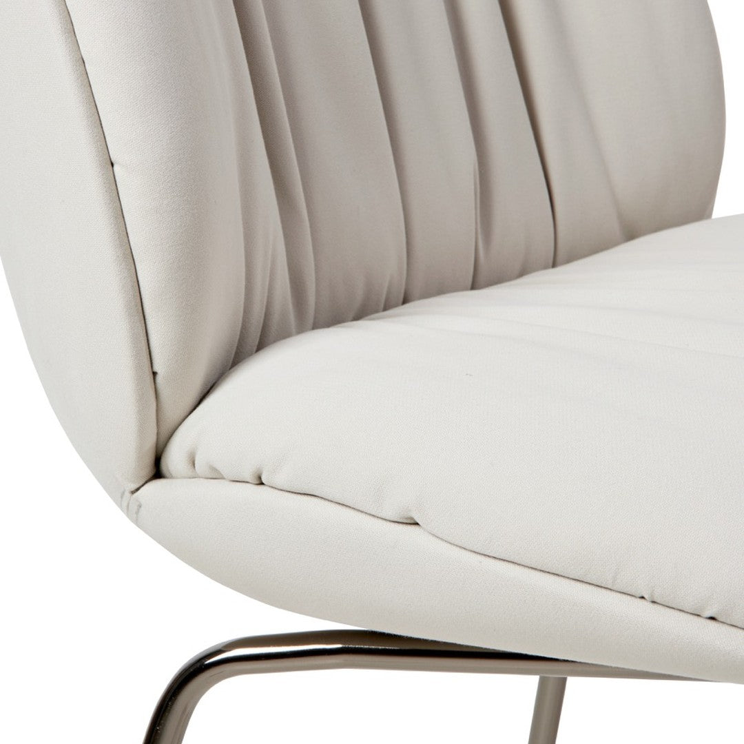Beetle Soft Dining Chair - Conic Base - Fully Upholstered