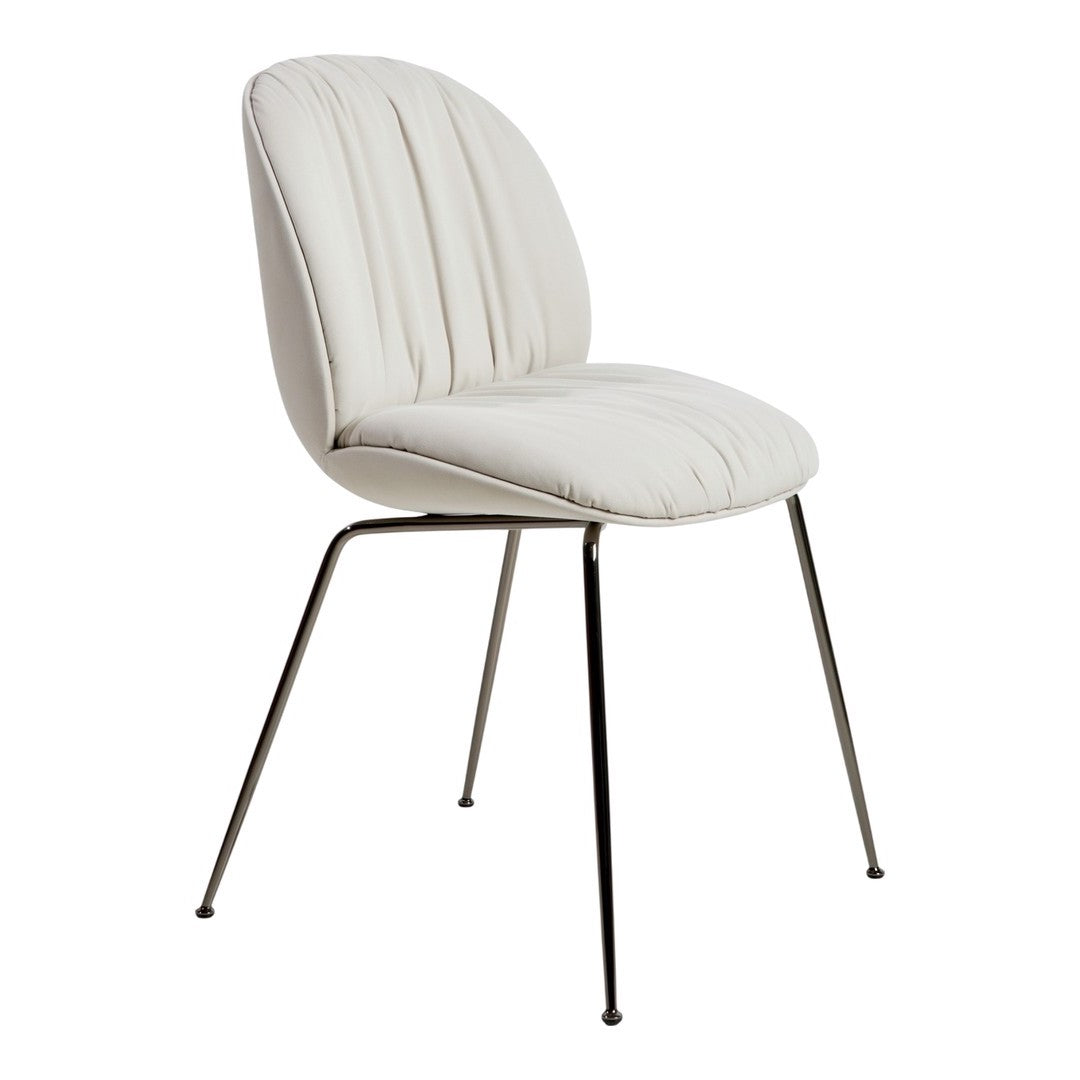 Beetle Soft Dining Chair - Conic Base - Fully Upholstered