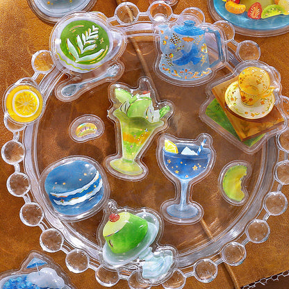 BGM 3D Sticker Sheet - Kyururun - Cafe a la Mode - Shell