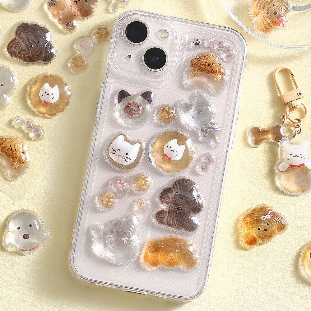 BGM 3D Sticker Sheet - Kyururun - Fluffy Animals
