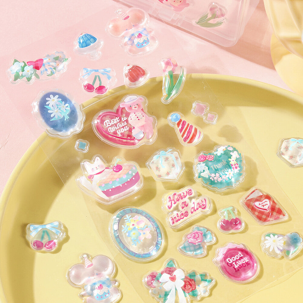 BGM 3D Sticker Sheet - Kyururun - Merci