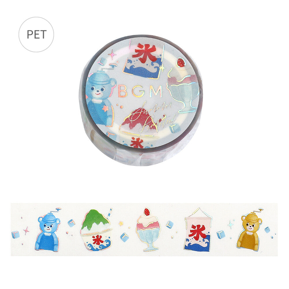 BGM Clear Tape - Foil Stamping - 2026 Summer Limited - Summer-Colored Ice