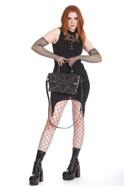 Chained Casket Harness Handbag