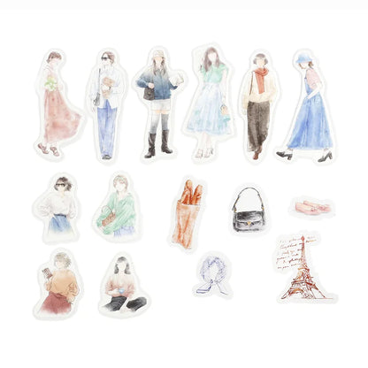 BGM Flake Sticker - Coordinate Seal - Cherie - Paris