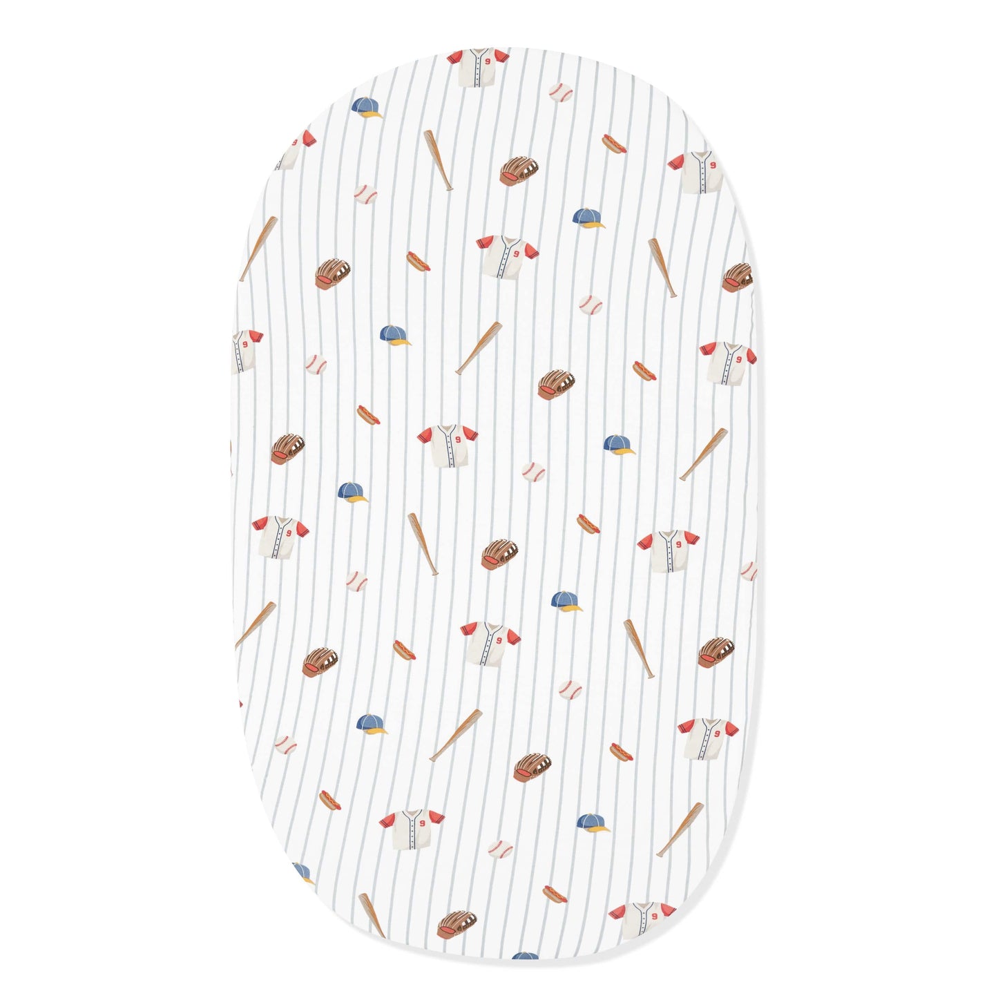 Oval Bassinet Sheet in Home Run