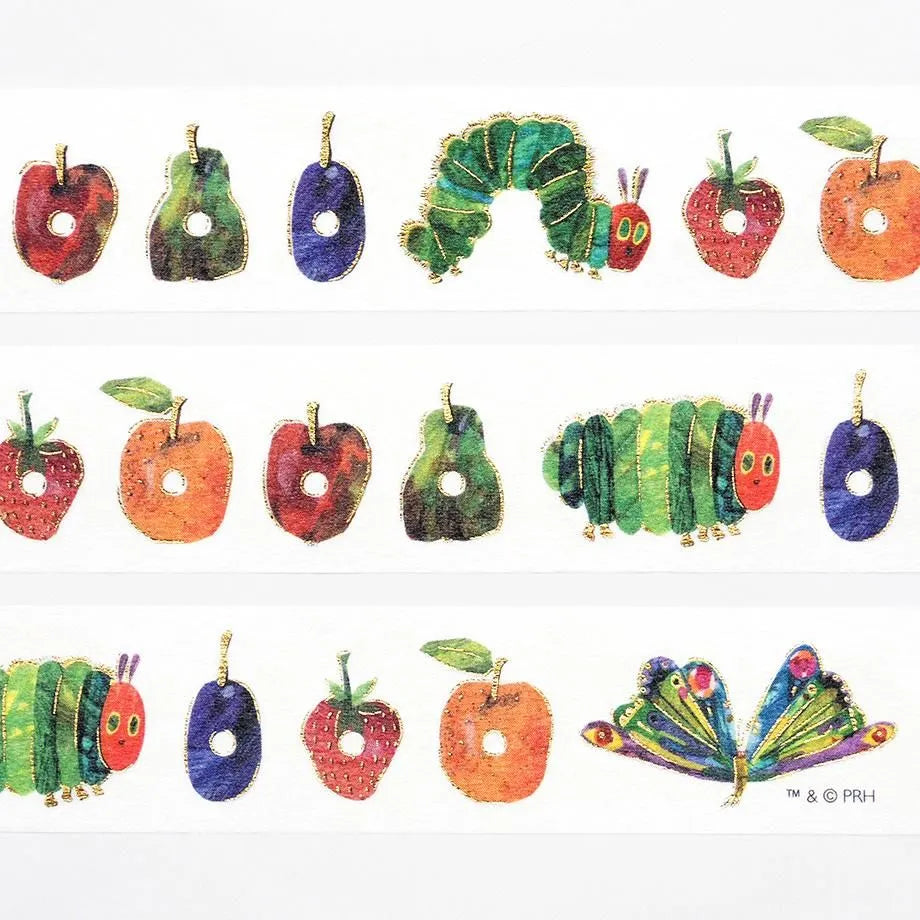 Cozyca - Eric Carle Foil Stamping Washi Tape - The Very Hungry Caterpillar