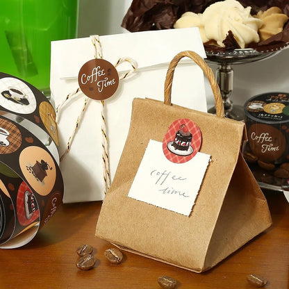 BGM Roll Sticker - Round - Cafe A La Mode