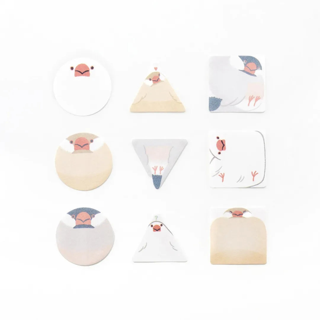 Bande - Writeable Roll Sticker - Plump Java Sparrows