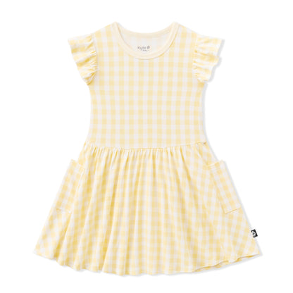 Pocket Dress in Gingham Chamomile