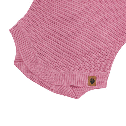 Chunky Knit Romper in Apple Blossom