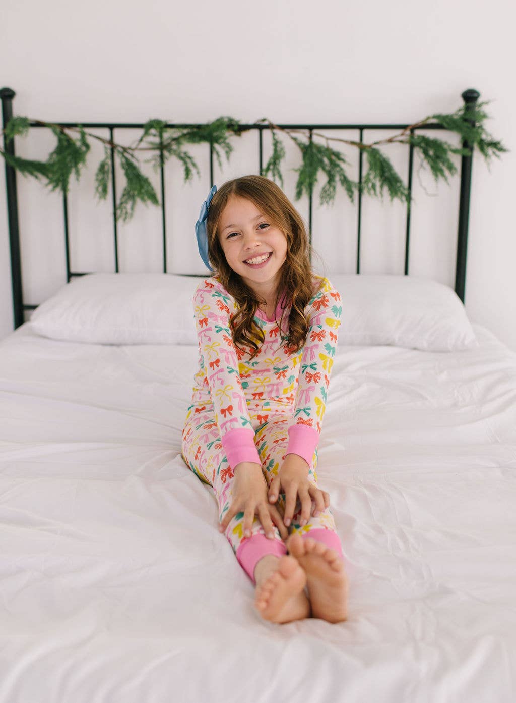 2 piece Bamboo Pajama in Holiday Bows