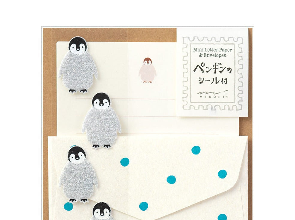 Extra-Mini Letter Set with Penguin Stickers