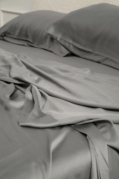 Bamboo Sateen Sheet Set in Ash