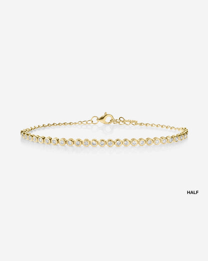 Bezel Mini Diamond Tennis Bracelet