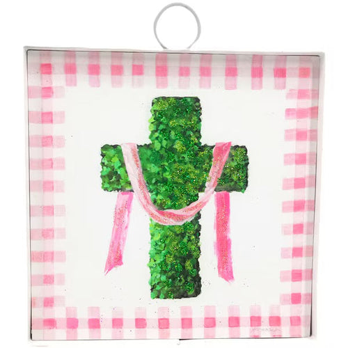 Boxwood cross mini Gallery Signs