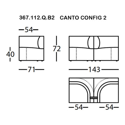 Canto Pre-configured Modular Sofa (Modules 1-7)