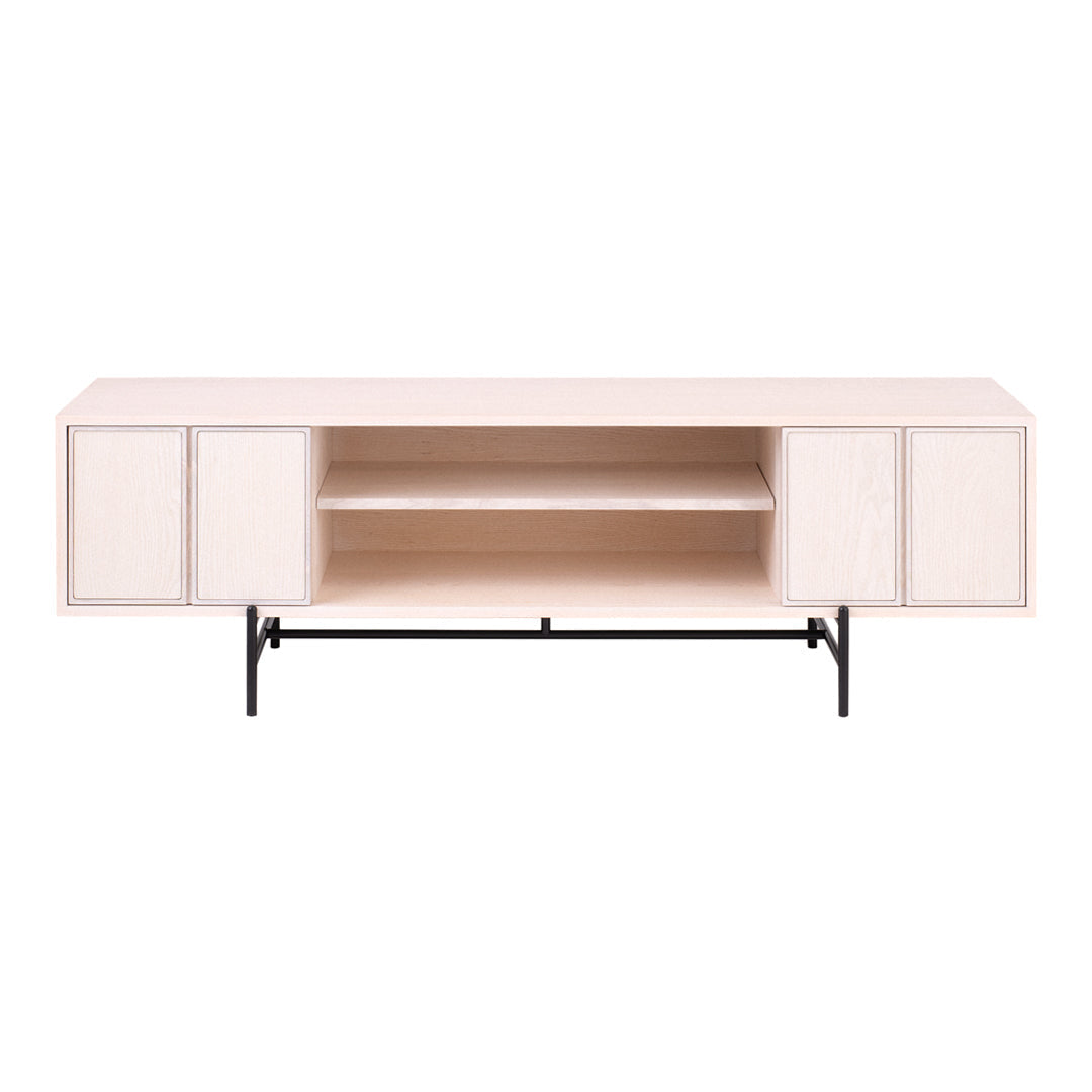 Canvas Media Unit - Wood Doors