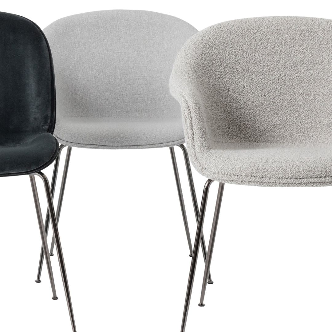 Bat Dining Chair - Conic Base - Fully Upholstered