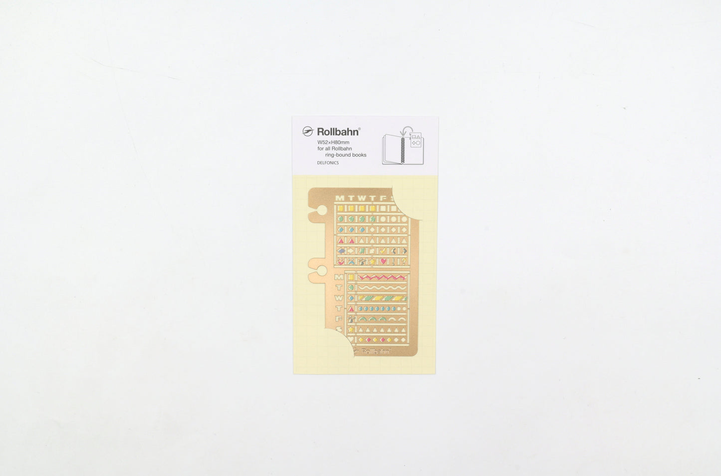 Delfonics Rollbahn Calendar Drawing Template - Gold