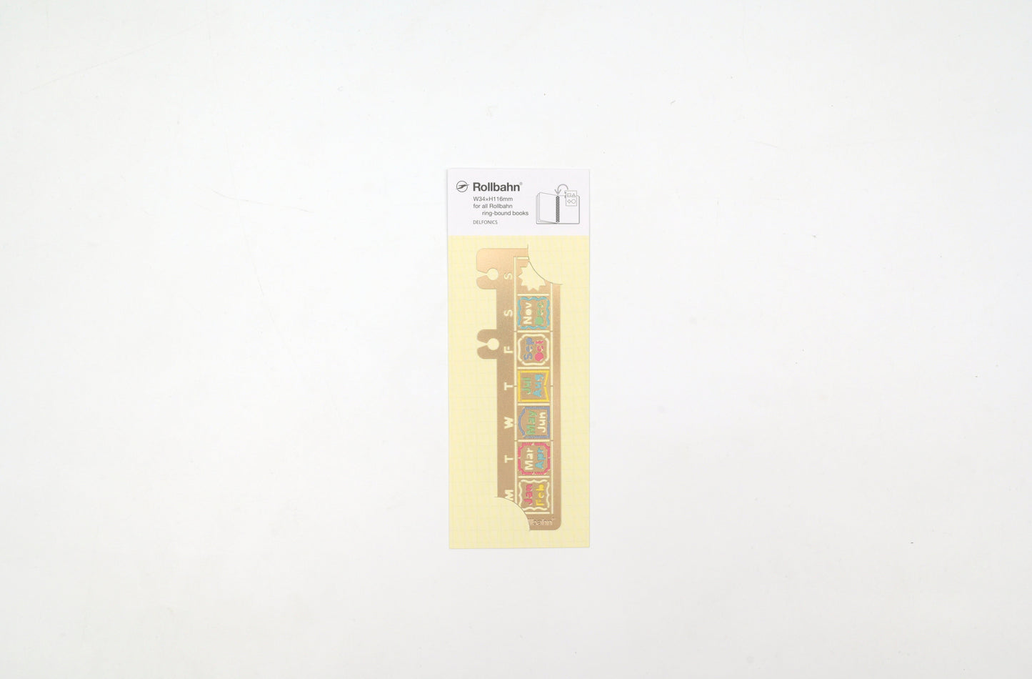 Delfonics Rollbahn Calendar Drawing Template - Gold