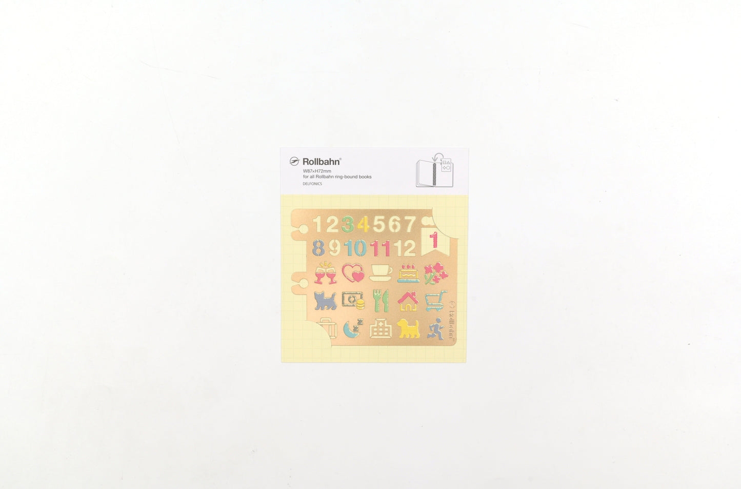 Delfonics Rollbahn Decorative Drawing Template C - Gold