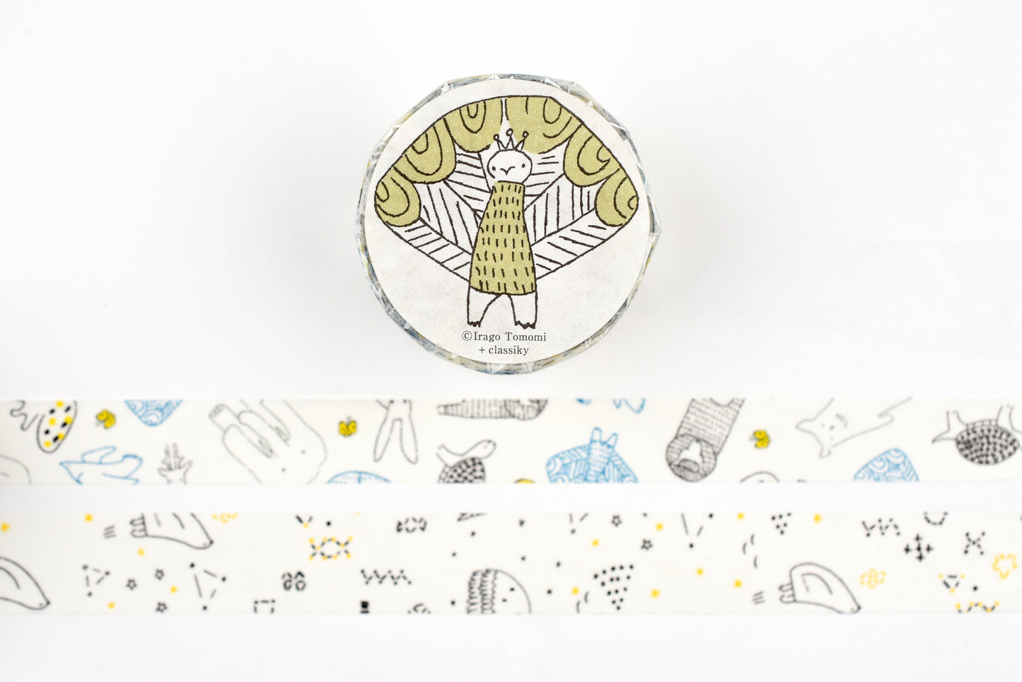 Classiky - Irago Tomomi Masking Tape - Beasts and Starlit Sky - Set of 2