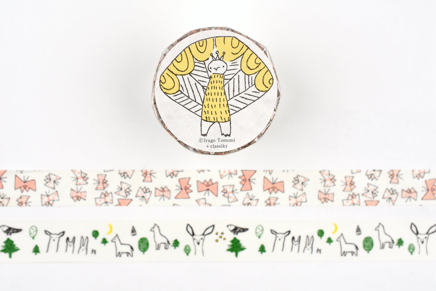 Classiky - Irago Tomomi Masking Tape - Forest and Butterfly - Set of 2