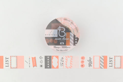 Beverly Baum Label Roll Stickers - Log