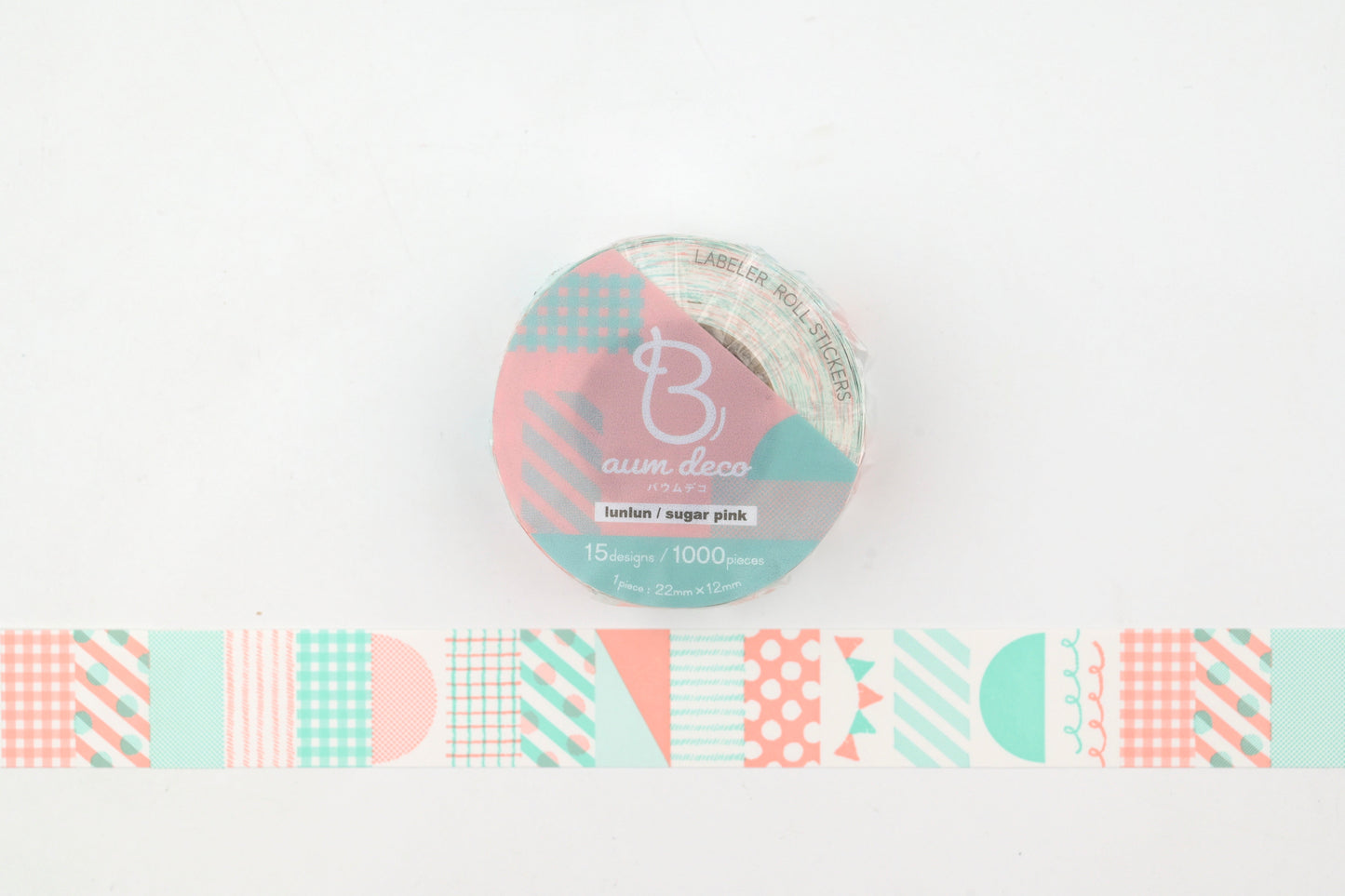 Beverly Baum Label Roll Stickers - Sugar Pink