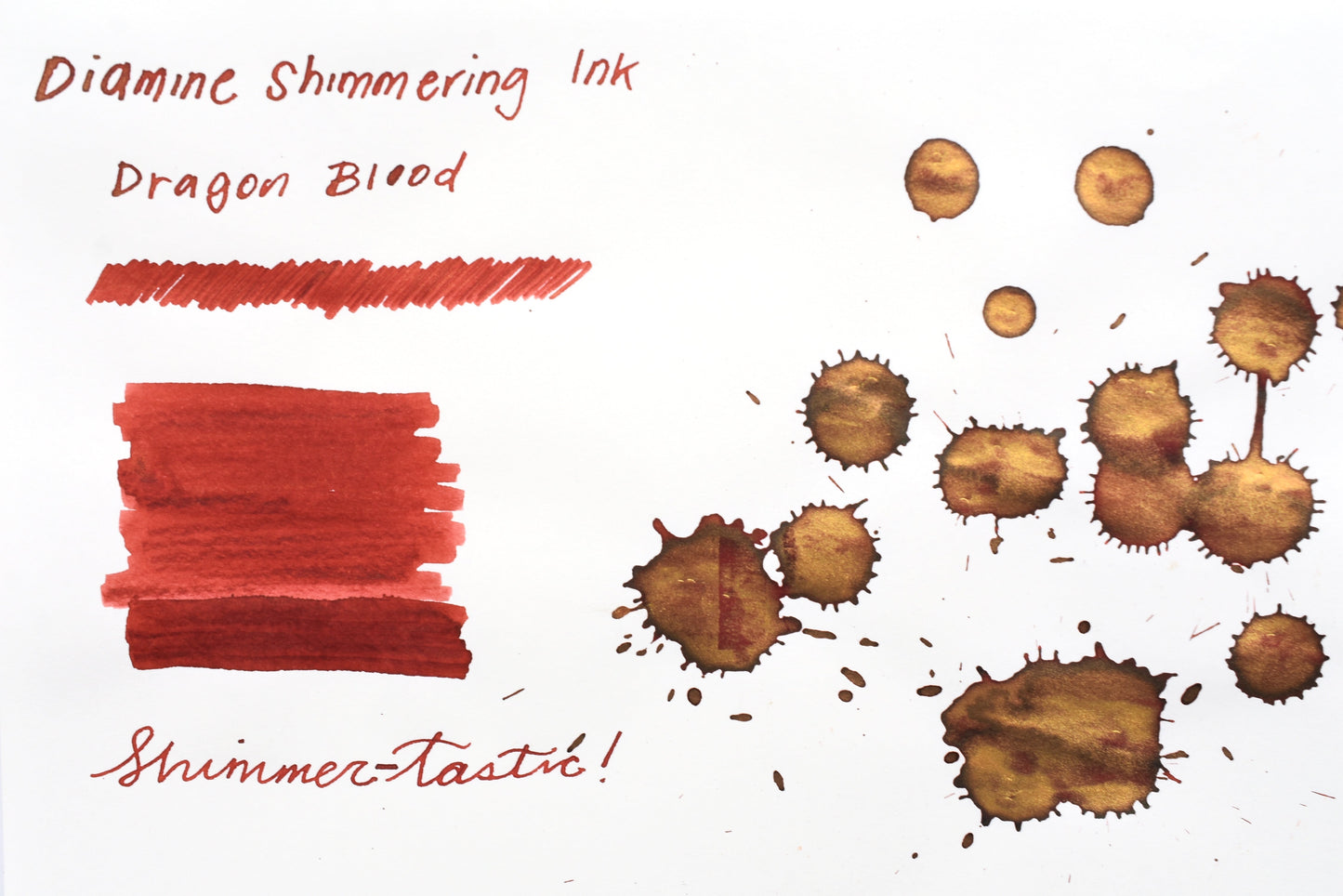 Diamine Shimmer Ink - Dragon Blood - 50mL