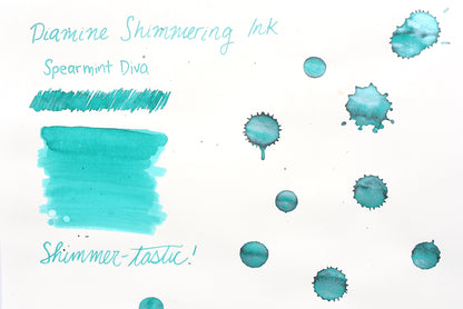 Diamine Shimmer Ink - Spearmint Diva - 50mL