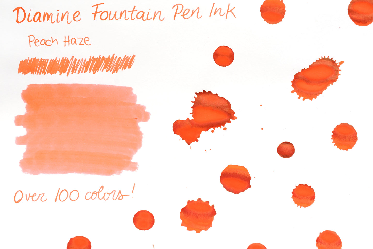 Diamine Fountain Pen Ink - Peach Haze - 30mL