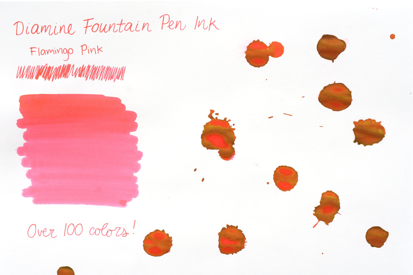 Diamine Fountain Pen Ink - Flamingo Pink - 30mL