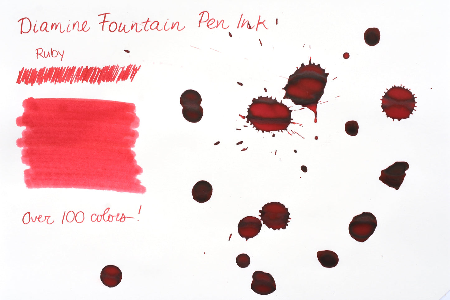 Diamine Fountain Pen Ink - Ruby - 30mL
