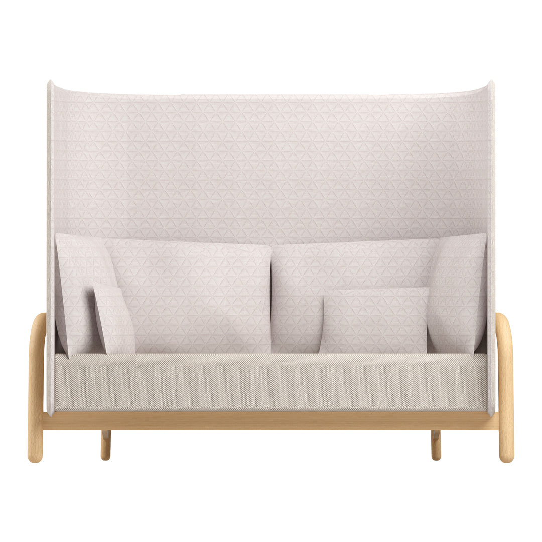 Beech Private Bench Sofa - High Back