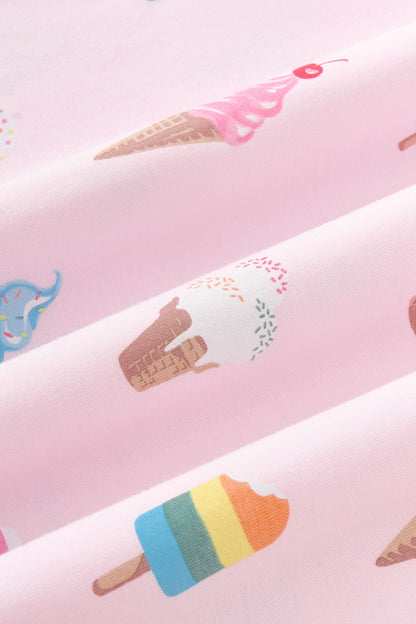 Short Sleeve Pajamas in Sakura Ice Cream
