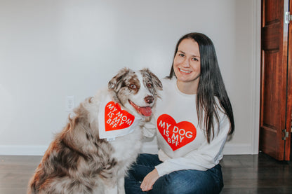 Bundle - BFF Valentine's Sweatshirt & Bandana (RED)
