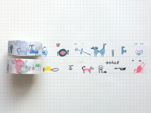 Classiky - Toranekobonbon Masking Tape - Set of 2 (C+D)