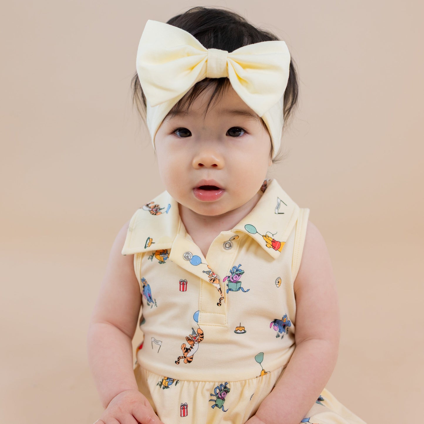 Polo Bodysuit Dress in Winnie the Pooh Celebration